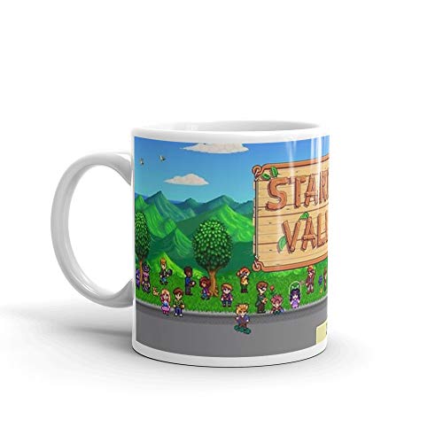 White Ceramic Stardew Valley Bus Mug 11oz
