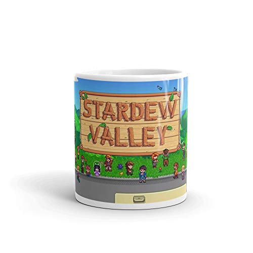 White Ceramic Stardew Valley Bus Mug 11oz