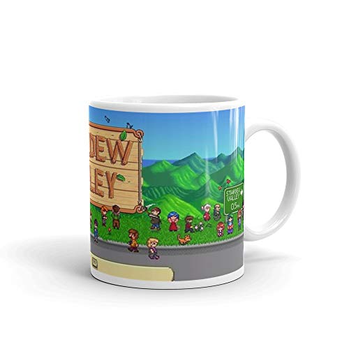 White Ceramic Stardew Valley Bus Mug 11oz