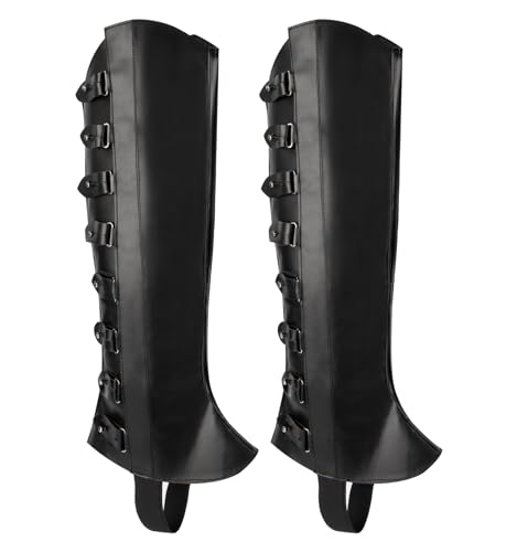 Medieval Faux Leather Pirate Boot Covers for Cosplay