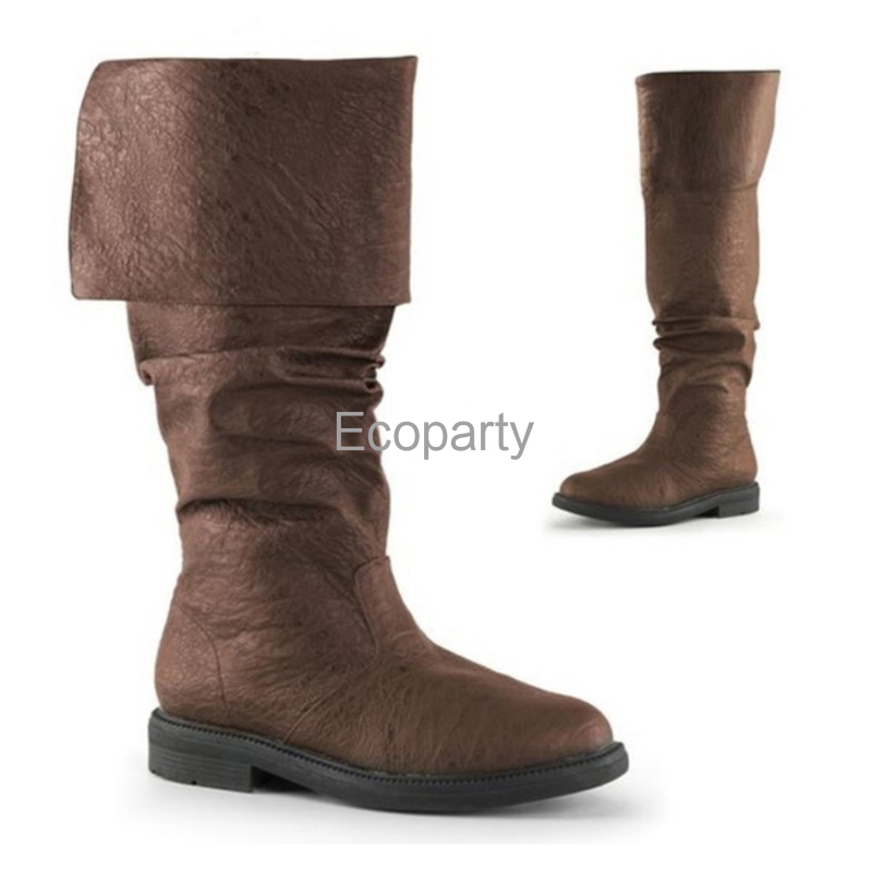 Men's Pirate Styled Leather Boots