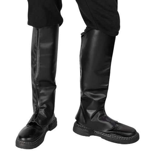 Medieval Faux Leather Pirate Boot Covers for Cosplay
