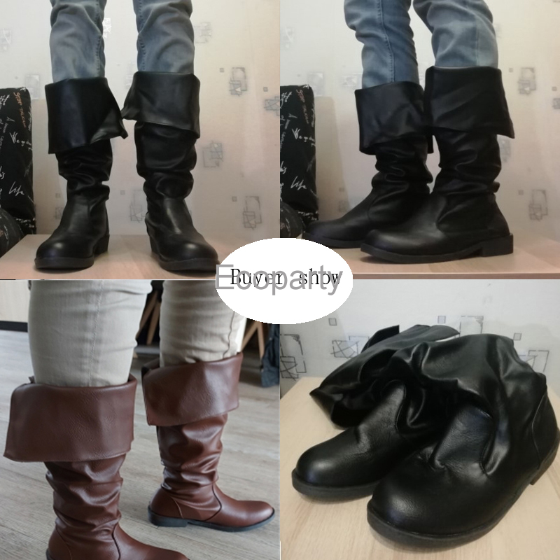 Men's Pirate Styled Leather Boots