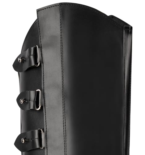 Medieval Faux Leather Pirate Boot Covers for Cosplay