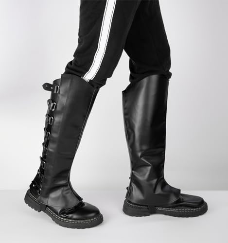 Medieval Faux Leather Pirate Boot Covers for Cosplay
