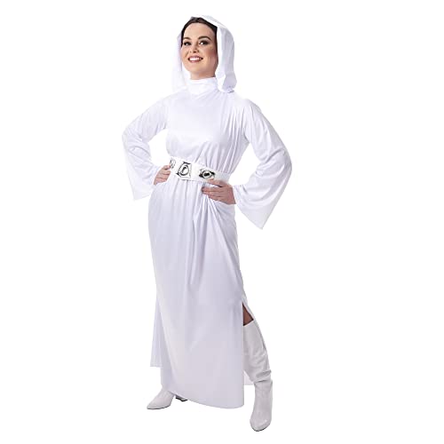 Official STAR WARS Princess Leia Costume - Hooded Dress