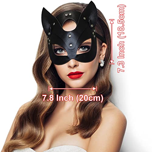 Cat Woman Leather Mask, Cosplay