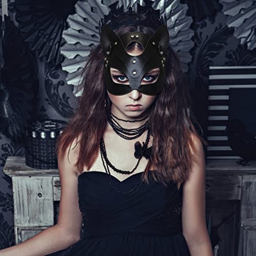 Cat Woman Leather Mask, Cosplay