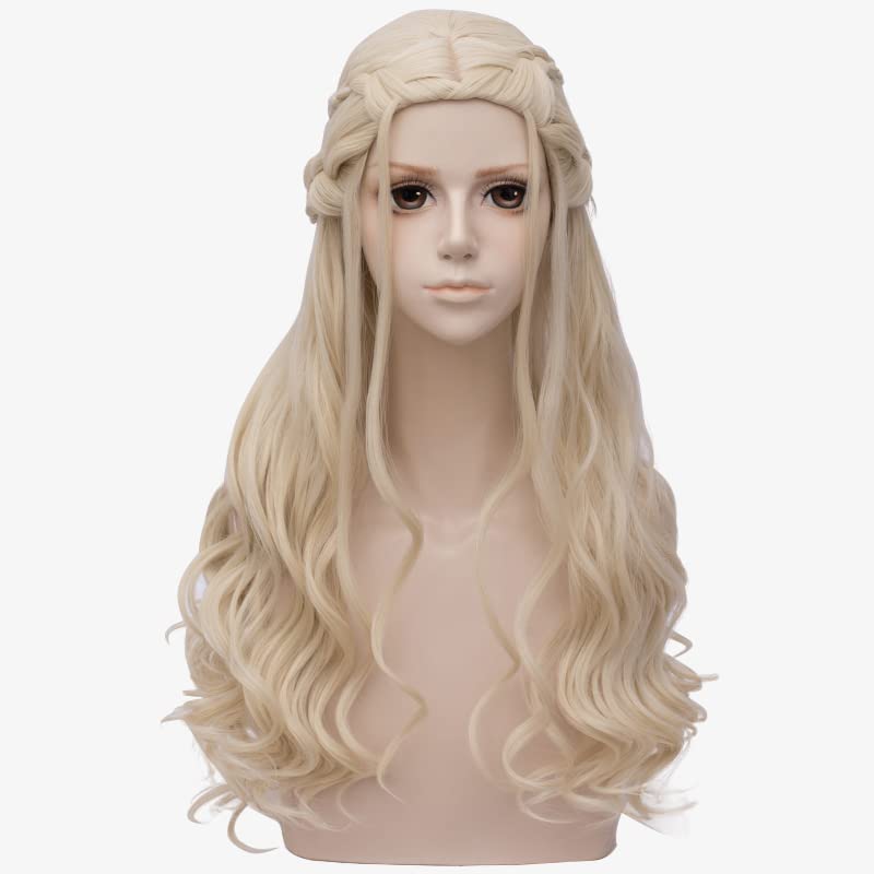 Fantasy Blonde Braid Wig for Halloween Costume