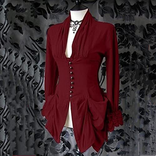 Women's Gothic Renaissance Long Sleeve Blouse