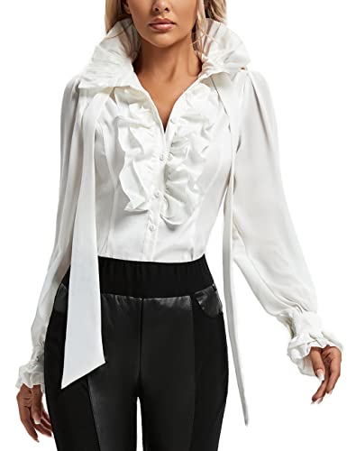 Women's Victorian Renaissance Pirate Shirt Gothic Vampire Medieval