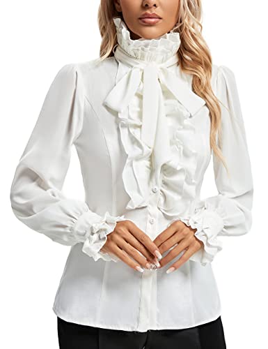 Women's Victorian Renaissance Pirate Shirt Gothic Vampire Medieval