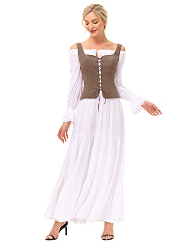 Cofee Scarlet Darkness Womens Pirate 2XL Waistcoat
