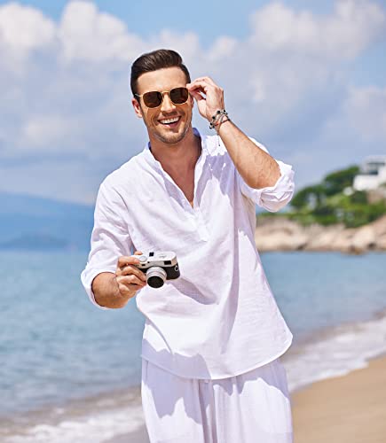 Premium Henley Linen Shirt