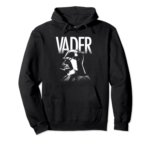 Vintage Darth Vader Logo Pullover Hoodie in Distressed Style