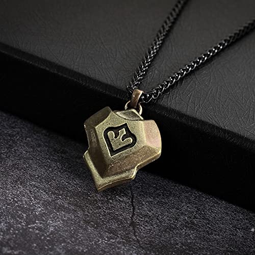 Final Fantasy Dark Knight Red Mage Crystal Necklace