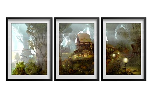 Final Fantasy XIV Gridania Set of 3 Posters