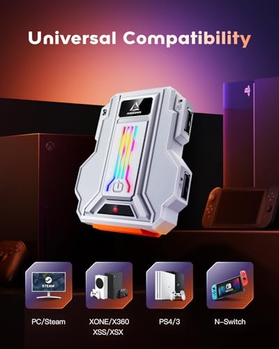 AIMZENIX Keyboard Mouse Adapter for Multi-Platform Gaming - White