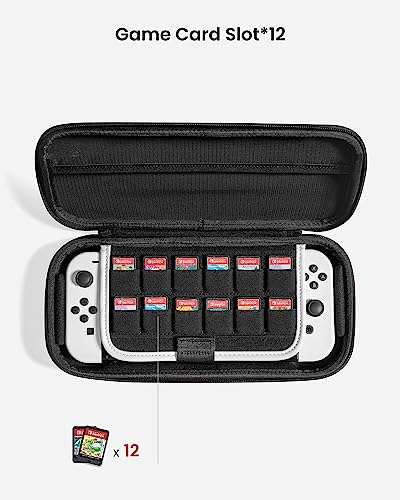 tomtoc Nintendo Switch/OLED Carrying Case, 12 Game Cartridges