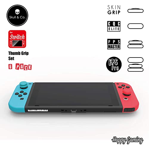 Nintendo Switch Joy-Con Thumb Grips Set - Skull Design