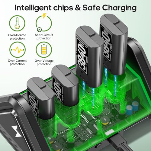 Xbox Controller Battery Pack with Charger Station- Fantasy Gaming