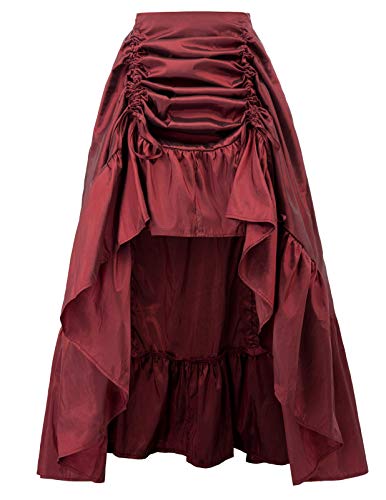 Scarlet Darkness Steampunk Skirt Victorian Pirate Costume Women