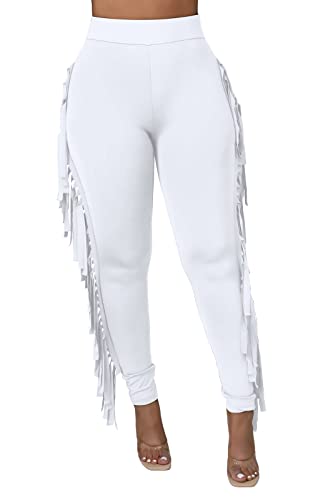 Rimhold Women's Fringe High Waist Yoga Pants