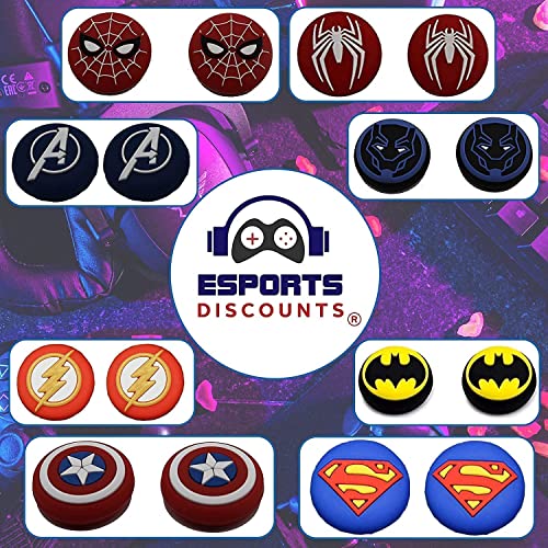 Marvel Universe Controller Thumb Grip Caps for PS5 PS4 Xbox Switch - 2 Pack