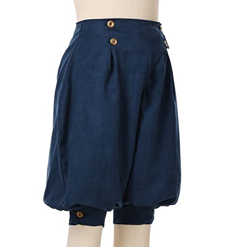 GRACEART Women's Renaissance Pirate Suede High Waist Pants