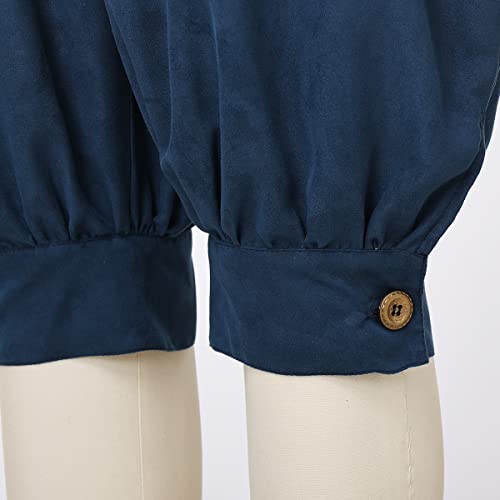 GRACEART Women's Renaissance Pirate Suede High Waist Pants