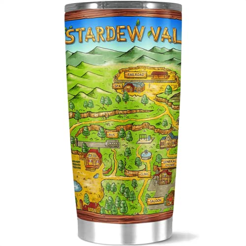 Stardew Valley Map Insulated Stainless Steel Tumbler