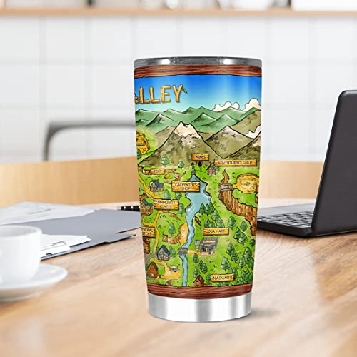 Stardew Valley Map Insulated Stainless Steel Tumbler