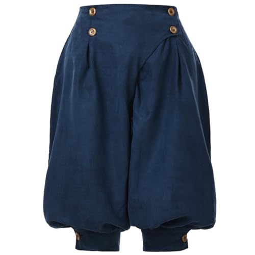 GRACEART Women's Renaissance Pirate Suede High Waist Pants