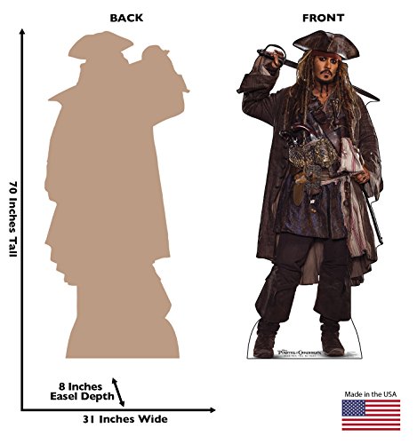 Jack Sparrow Life Size Cutout - Pirates of The Caribbean