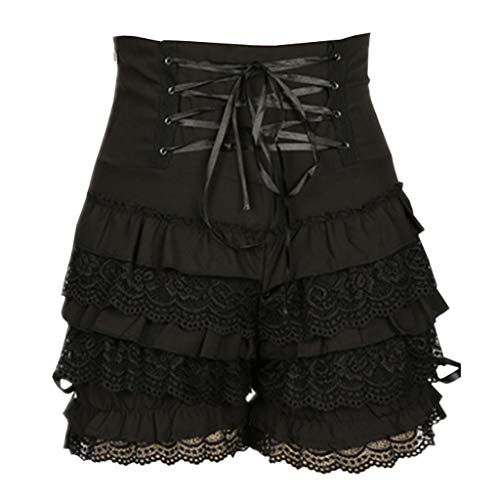 Gothic Lolita Maid Ruffle Lace Cosplay Bloomers Shorts