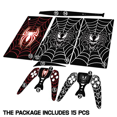 Spider Web Decal Sticker Set for PS5