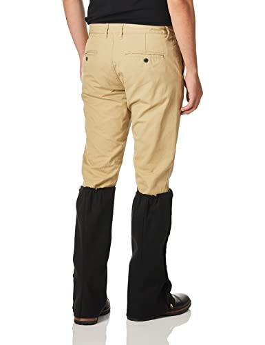 Steampunk Suede Spats Costume Accessory, Black