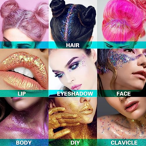 Golden Body Glitter for Music Festival Goddesses