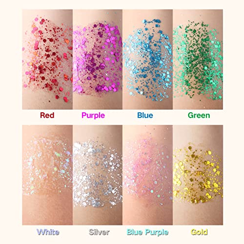 Golden Body Glitter for Music Festival Goddesses