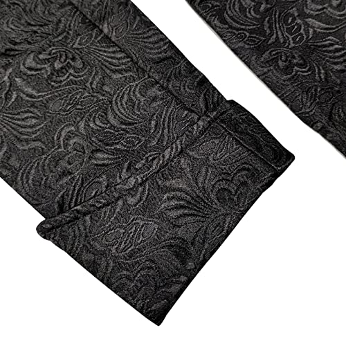 Men's Gothic Renaissance Vampire Frock Coat (Black, Medium)