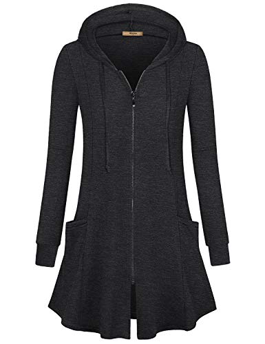 Goddess Wear Long Cardigan - Dark Gray M