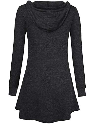 Goddess Wear Long Cardigan - Dark Gray M