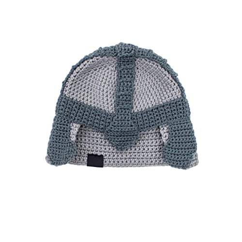 Barbarian Dwarf Warrior Knit Helmet with Removable Beard