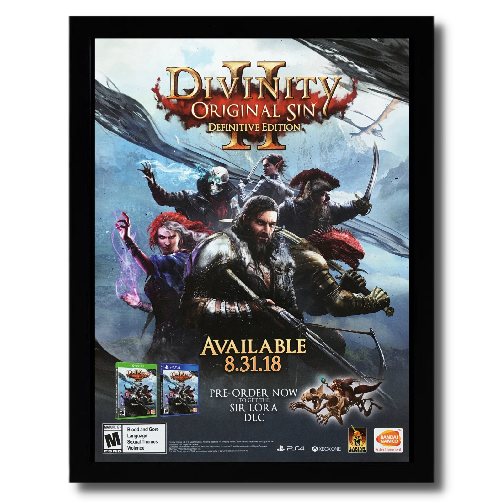 Divinity II: Original Sin Framed Print Poster