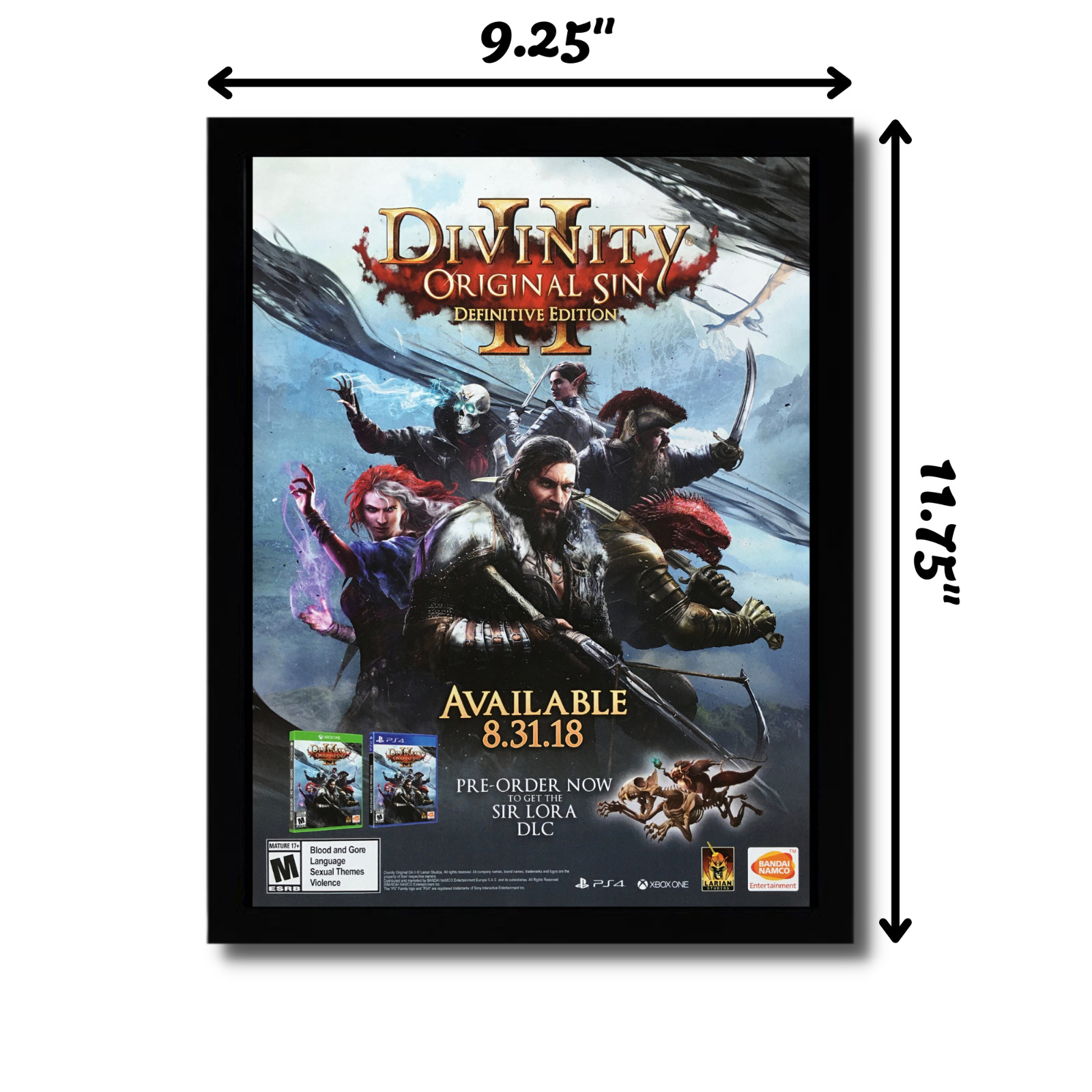 Divinity II: Original Sin Framed Print Poster