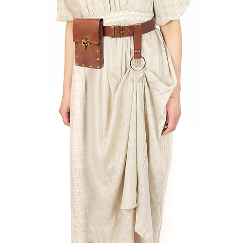 Steampunk Leather Belt Pouch for Renaissance Cosplay