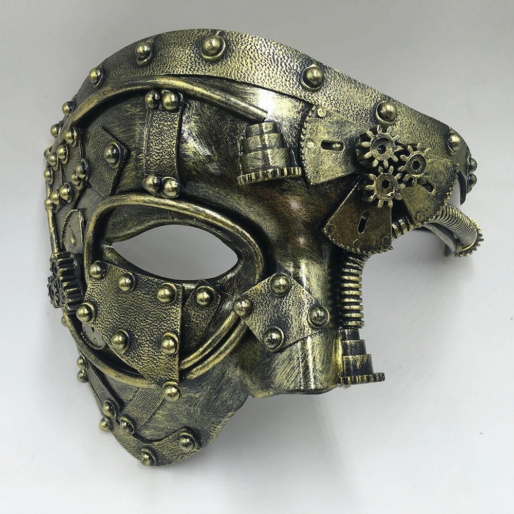 Steampunk Phantom Masquerade Mask for Halloween Party