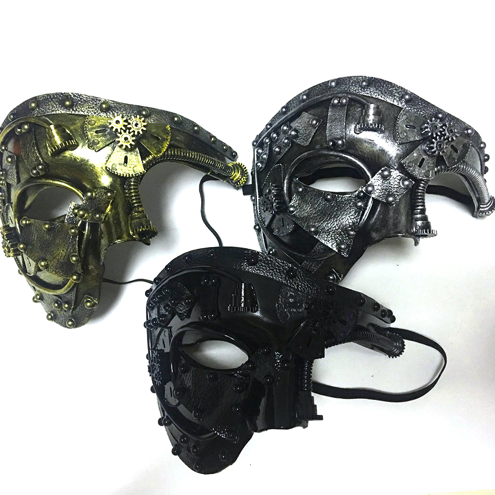 Steampunk Phantom Masquerade Mask for Halloween Party