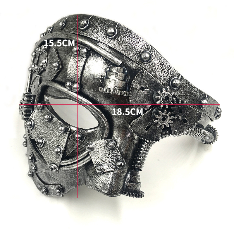 Steampunk Phantom Masquerade Mask for Halloween Party
