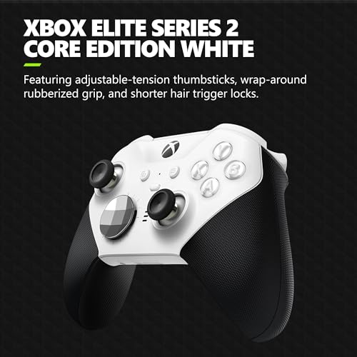White Xbox Elite Gaming Controller for Various Platforms